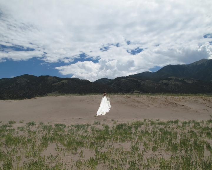 Abbie R Powers performance photography silk dress