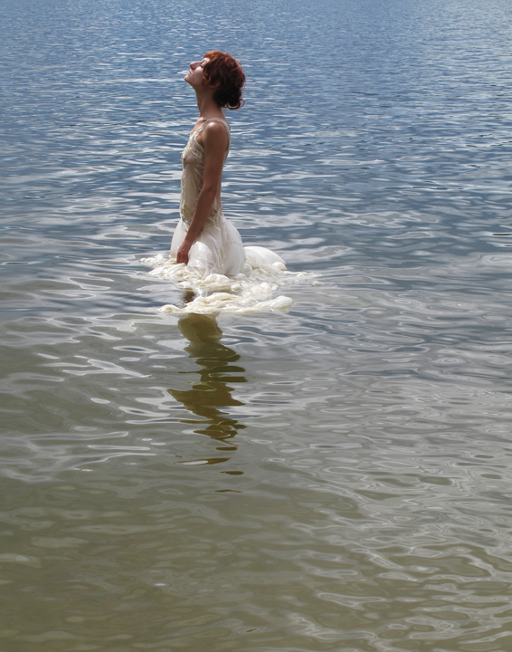 Abbie R Powers performance photography silk dress