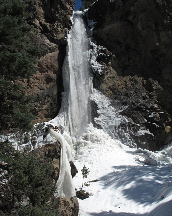 Abbie R Powers performance photography silk dress