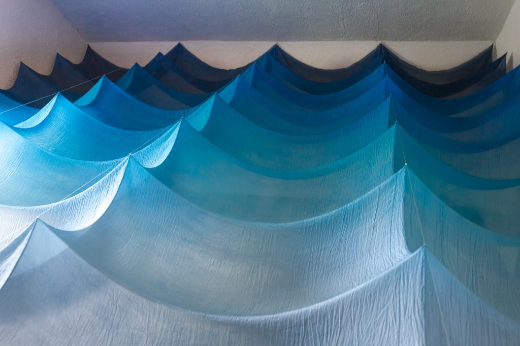 Abbie R Powers silk installation ar