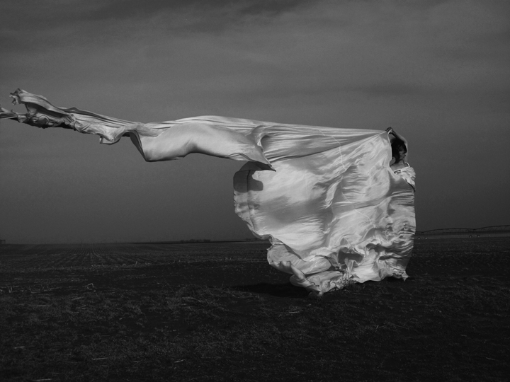 Abbie R Powers performance photography silk dress