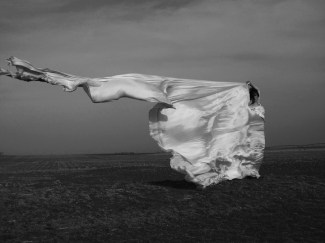 Abbie R Powers performance photography silk dress