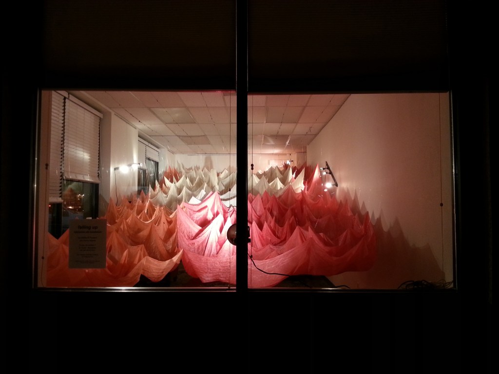 abbie powers silk art, installation art, silk