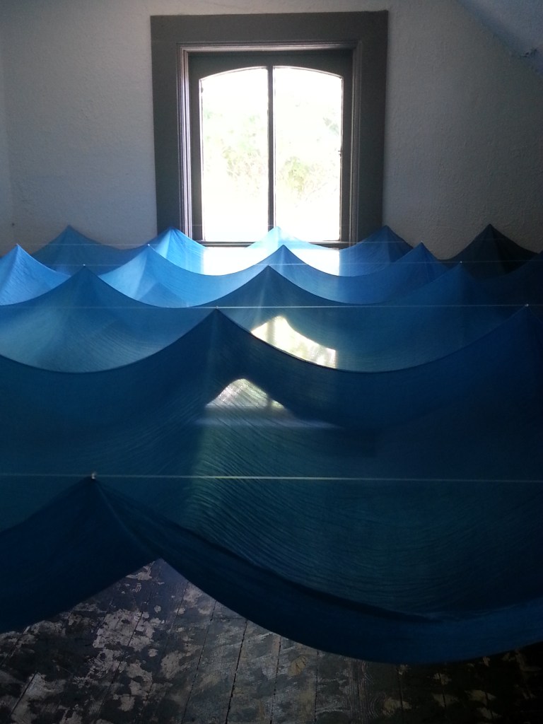 wash [when the waters rise] the ocean inside installed in Gallery 970